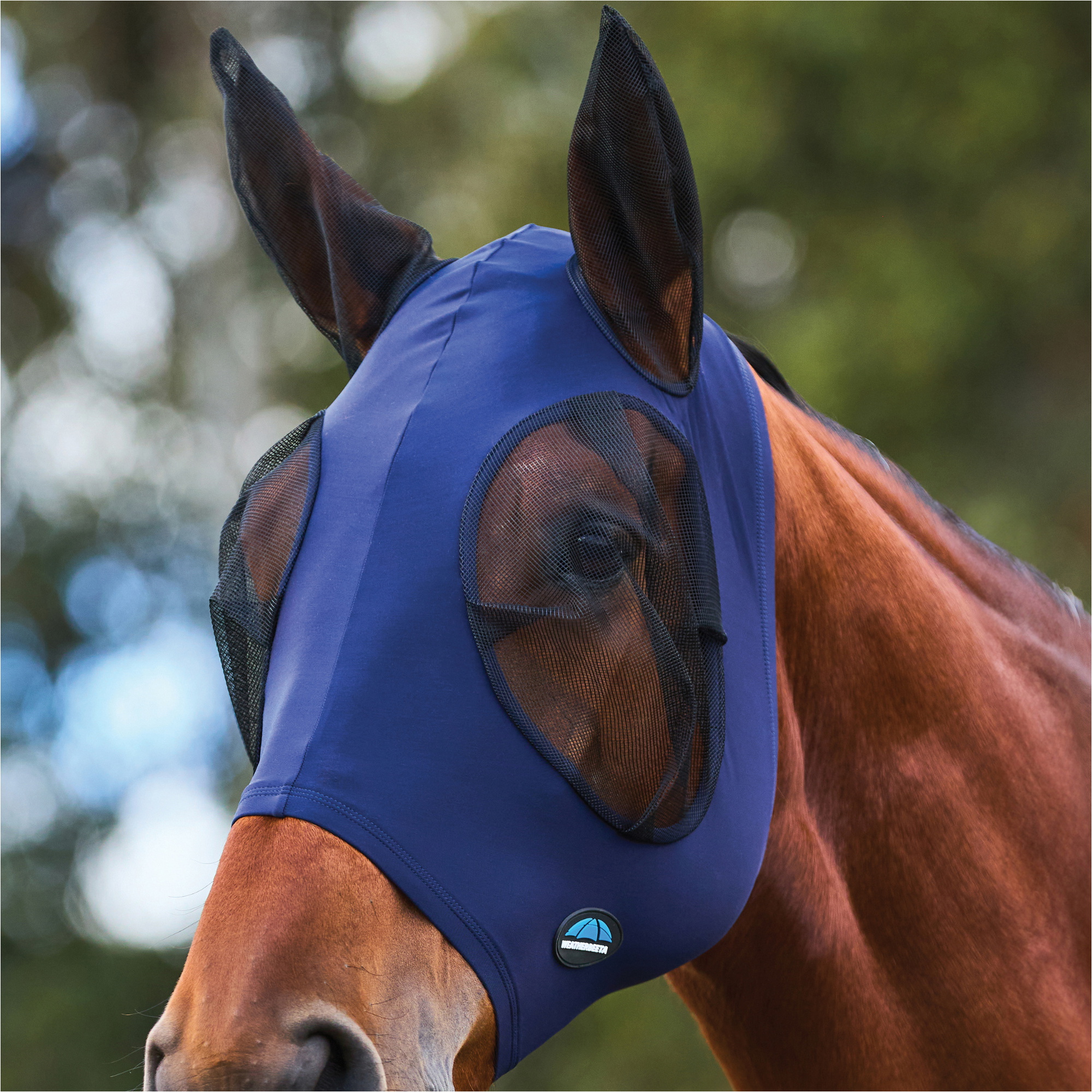 2026 WeatherBeeta Comfitec Stretch Fly Mask With Ears 1029736 - Navy / Schwarz